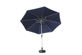 HAOYYE 9FT Patio Umbrella Outdoor Market Table Umbrella with Push Button Tilt and Crank UV Protection Waterproof Canopy 8 Sturdy Ribs for Garden Deck Backyard Pool Patio Navy Blue